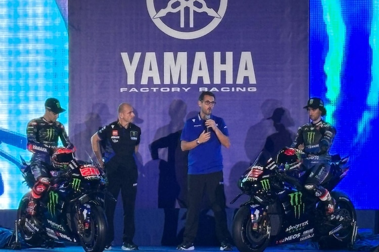 Fabio Quartararo und Alex Rins auf der neuen Yamaha M1