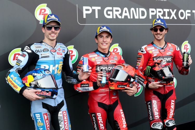 Alex Márquez, Marc Márquez & Francesco Bagnaia