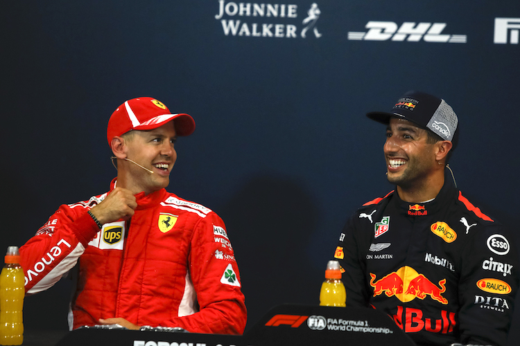 Sebastian Vettel und Daniel Ricciardo
