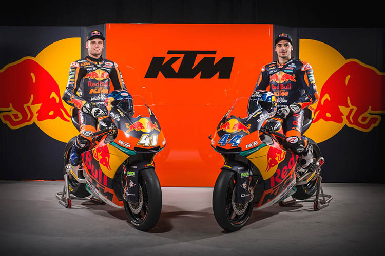 Brad Binder und Miguel Oliveira treten für KTM in der Moto2-Klasse an