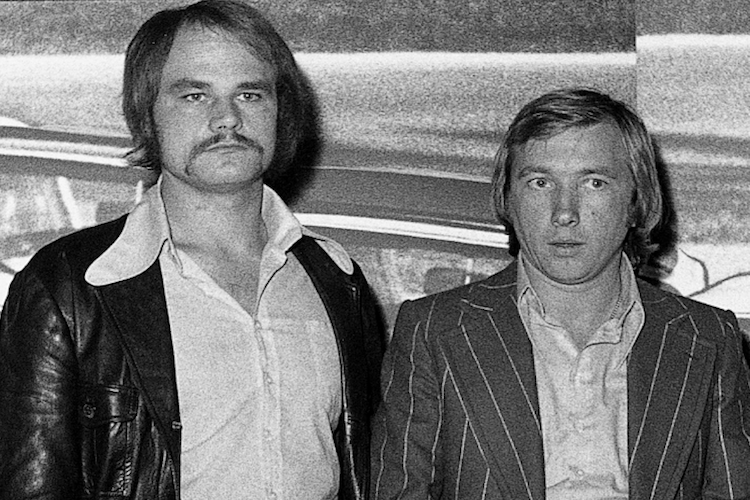 Harald Grohs als Vizemeister und Wolfgang Schütz als Titelgewinner bei der Jahres-Siegerehrung im Oktober 1974 …