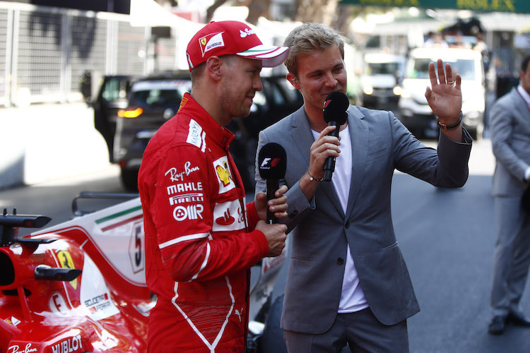 Nico Rosberg in Monaco mit Sebastian Vettel