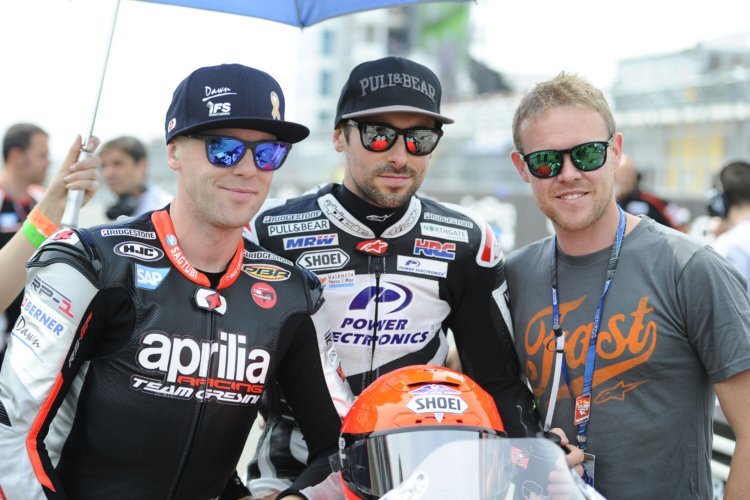 Die Laverty-Brüder Michael, Eugene und John (v.l.) - hier beim Sachsenring-GP 2015 