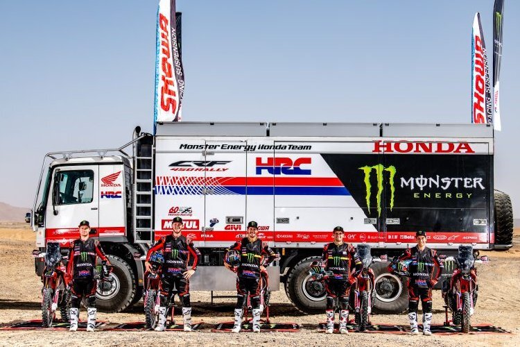 Das Honda-Werksteam glaubt an seine drei Dakar-Stars