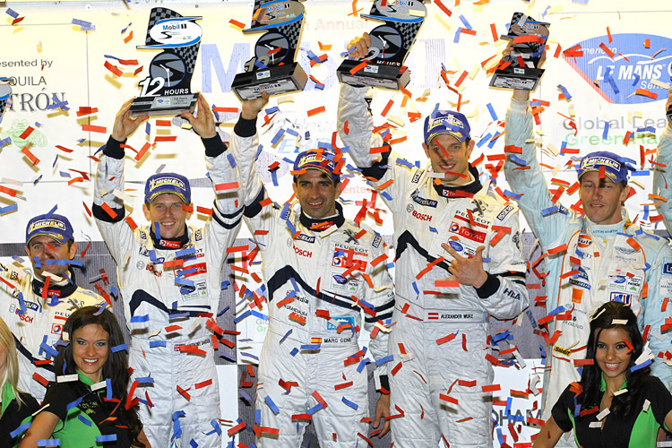 Sebring-Sieger 2010: Anthony Davidson, Marc Gene, Alexander Wurz