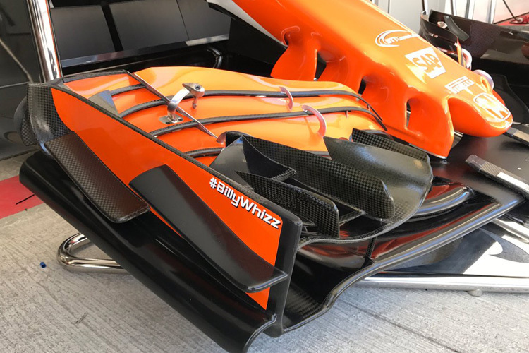 Der Frontflügel des McLaren-Honda
