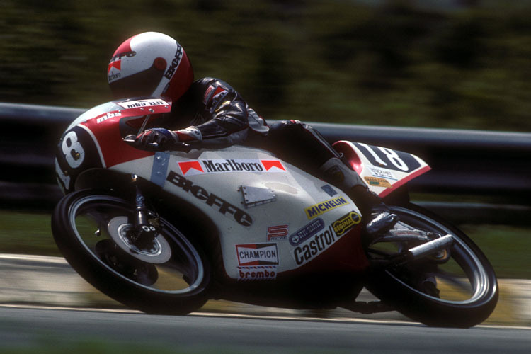 Pier Paolo Bianchi 1985 in der Klasse bis 125ccm