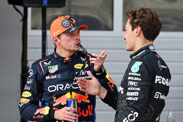 Max Verstappen und George Russell