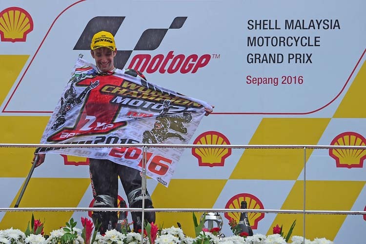 Johann Zarco feierte in Sepang seinen zweiten Moto2-Titelgewinn