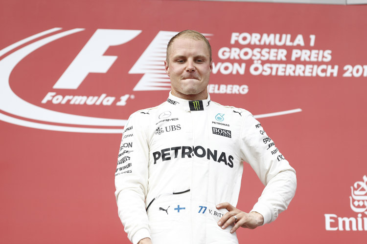 Valtteri Bottas liegt nach seinem zweiten GP-Sieg nur noch 15 WM-Punkte hinter seinem Teamkollegen Lewis Hamilton 