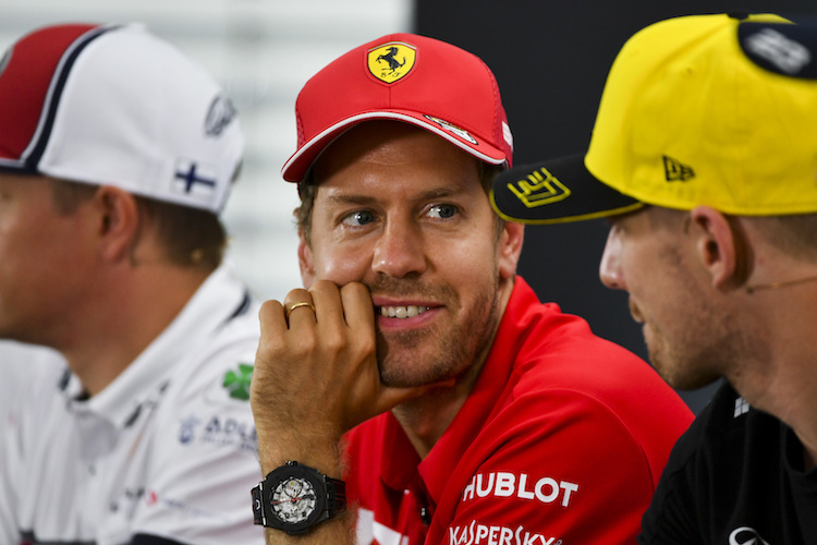 Sebastian Vettel und Nico Hülkenberg 