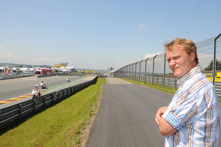 Ralf Waldmann 2014 beim Sachsenring-GP: Er war immer wieder dabei