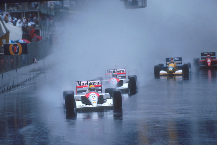 Adelaide 1991: Nur Ayrton Senna an der Spitze hatte freie Sicht