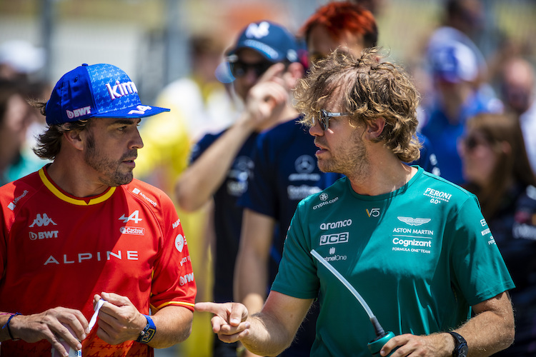 Fernando Alonso und Sebastian Vettel