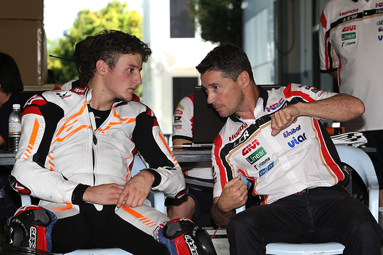 Miller mit LCR-Teamchef Lucio Cecchinello
