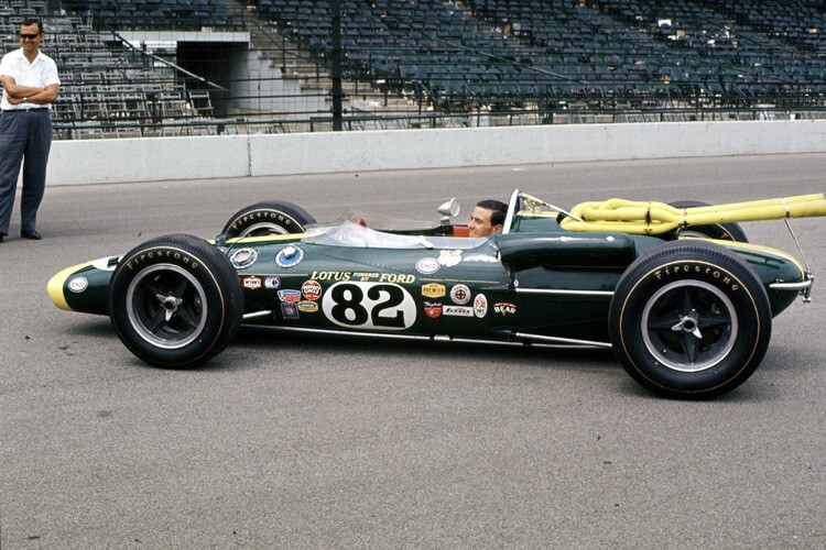 Formel-1-Weltmeister Jim Clark beim Indy 500 1965