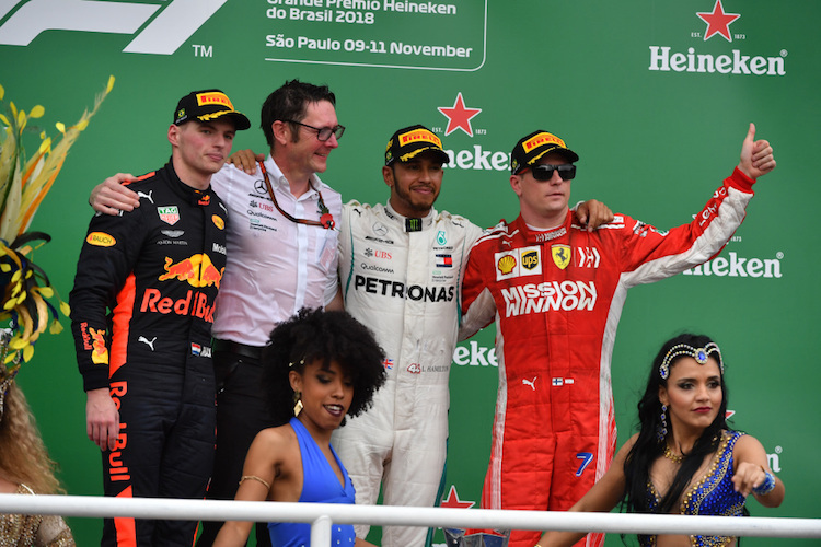 Verstappen, Hamilton, Räikkönen