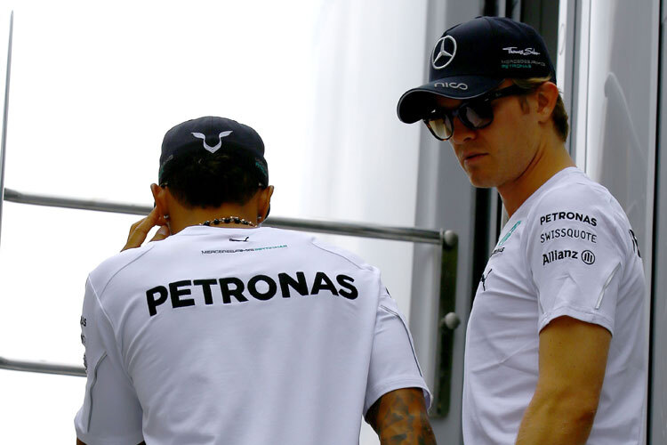 Lewis Hamilton wollte gar nicht hören, was Nico Rosberg noch zu sagen hatte