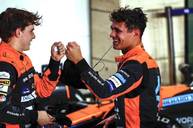 McLaren-CEO Zak Brown ist sich sicher: Oscar Piastri und Lando Norris sind das beste Fahrer-Duo in der Formel-1-Startaufstellung