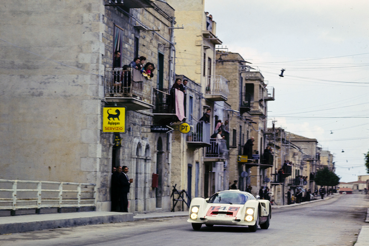 Zweiter Targa Florio-Sieg 1966, an der Seite von Herbert Müller im Porsche 906