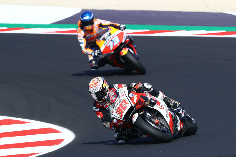 Takaaki Nakagami und Alex Márquez waren die einzig verbliebenen Honda-Piloten im MotoGP-Feld