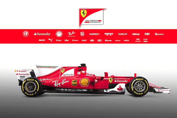 Der 2017er Ferrari von Sebastian Vettel und Kimi Räikkönen