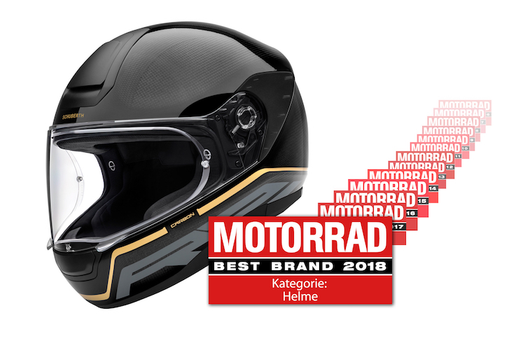 Zum 13. Mal in Folge wählten die Leser von «Motorrad» Schuberth zur besten Helm-Marke