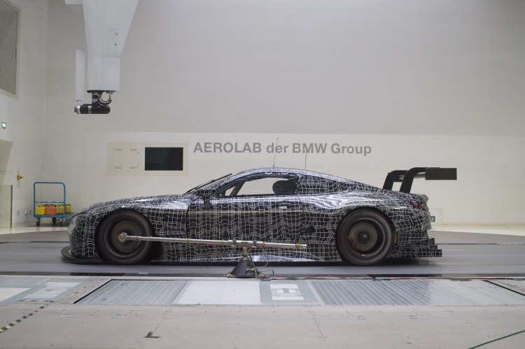 Der M8 GTE im BMW Group Aero Lab