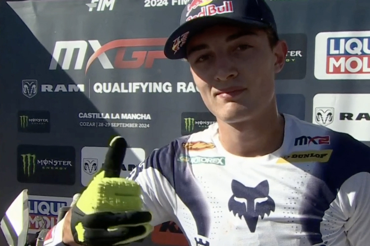 Lucas Coenen gewann das MX2-Qualifikationsrennen