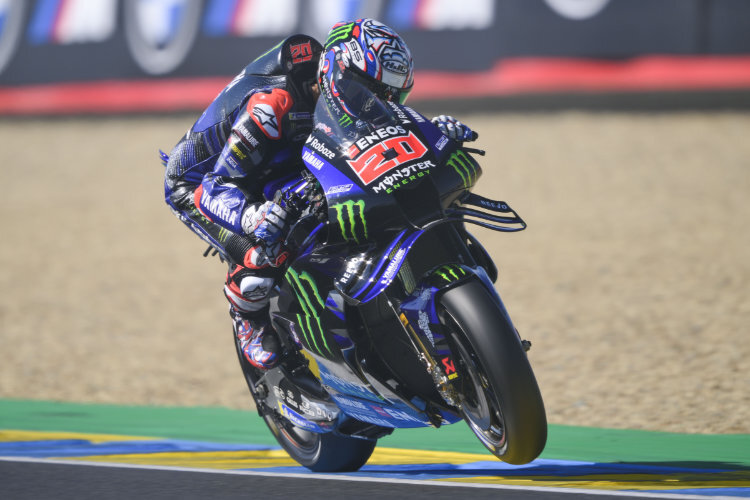 Fabio Quartararo fuhr Bestzeit im FP2
