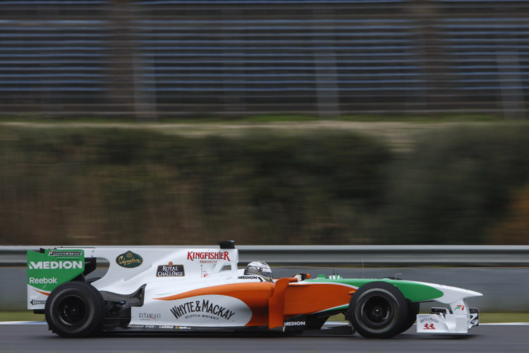 Der neue Force India-Mercedes VJM03 mit Sutil.