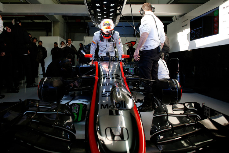 Jenson Button und sein neuer McLaren-Honda