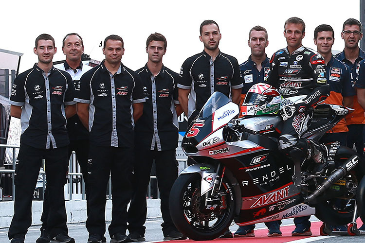Johann Zarco mit dem Moto2-Team von Aki Ajo