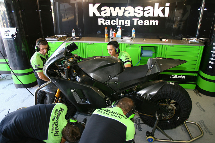 Letzter MotoGP-Auftritt von Kawasaki: Valencia-Test im November 2008 mit Melandri