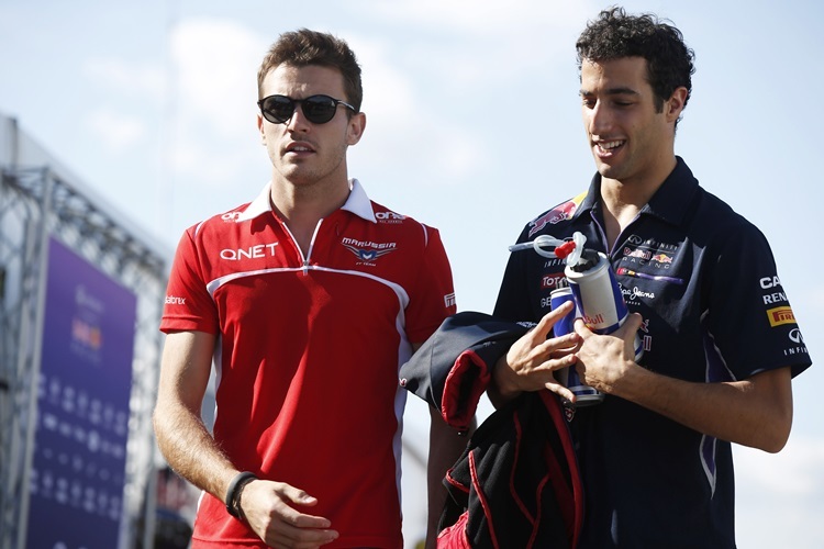 Jules Bianci und Daniel Ricciardo