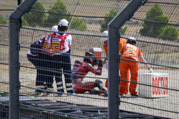 Bagnaia a eu beaucoup de chance : rien de cassé