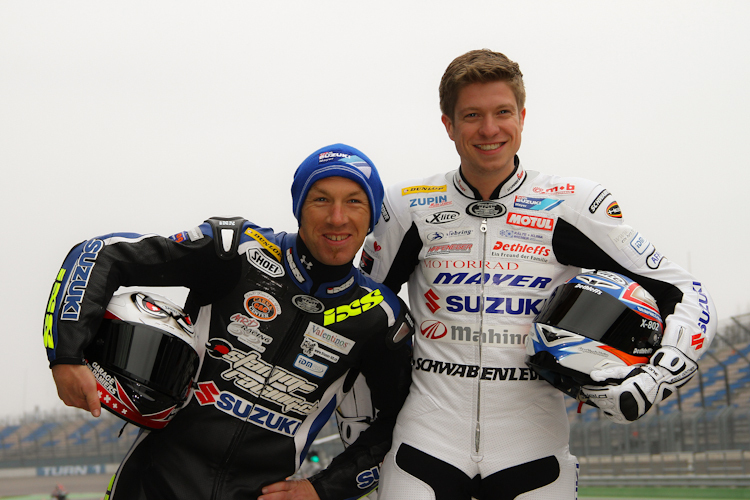 Roman Stamm (li.) und Jesco Günther - IDM Supersport