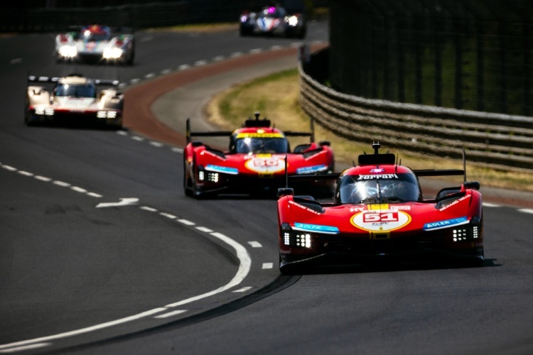 Schnellstes Auto beim Testtag der 24h Le Mans 2023: Der Ferrari 499P #51
