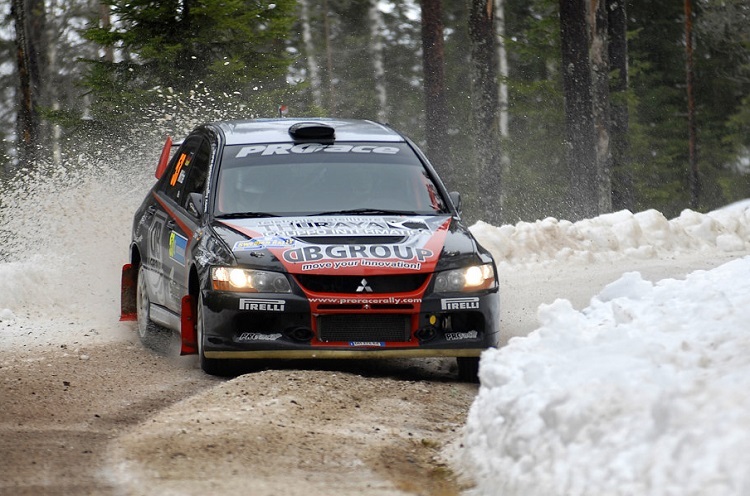 Uwe Nittel 2008 bei der Rallye Schweden