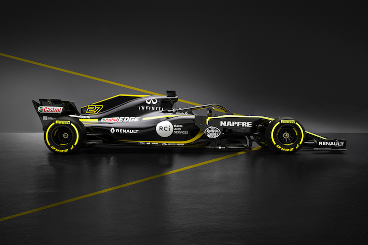 Das Auto von Nico Hülkenberg und Carlos Sainz von der Seite