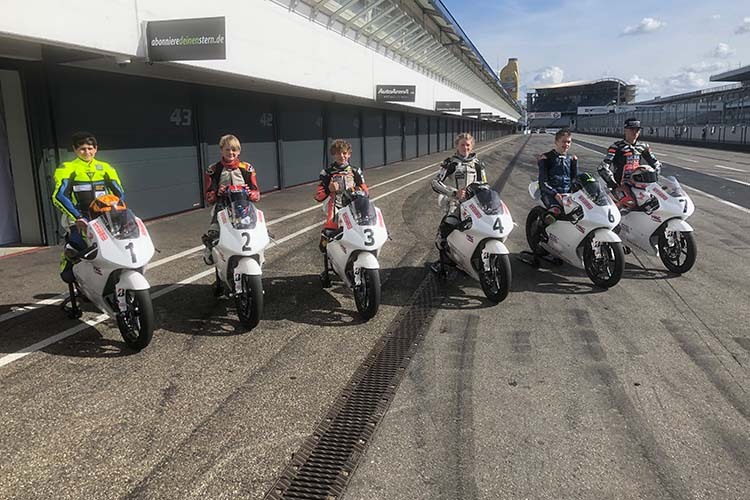 Die Stefan-Bradl-Schützlinge beim Rookies-Day in Hockenheim 2023