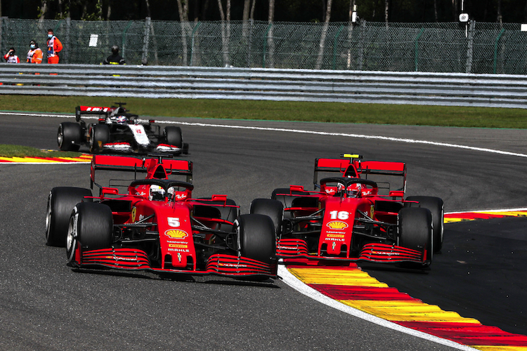 Sebastian Vettel gegen Charles Leclerc in Belgien