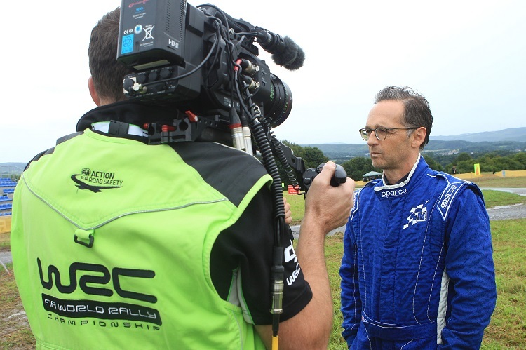 Justizminister Heko Mass war Co-Pilot bei der Rallye Deutschland
