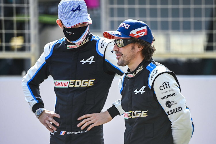 Esteban Ocon und Fernando Alonso