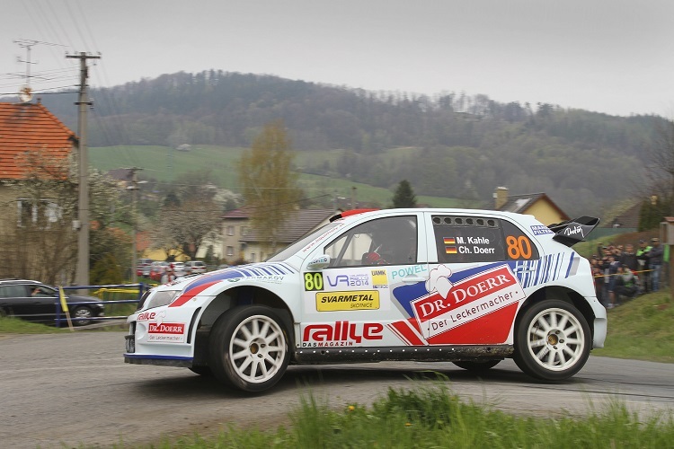 Matthias Kahle im Skoda Fabia WRC