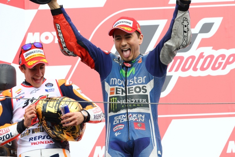 Jorge Lorenzo gewinnt das Rennen in Motegi