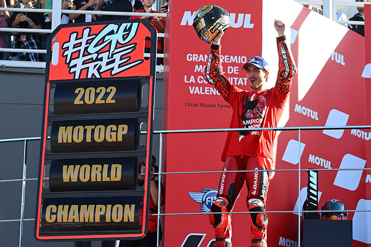Pecco Bagnaia: Vier Jahre nach dem Moto2-WM-Titel jetzt World Champion in der MotoGP-Klasse