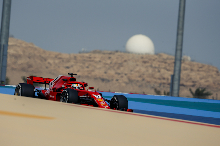 Sebastian Vettel in Bahrain