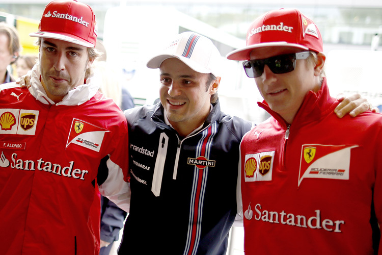 Fernando Alonso, Felipe Massa, Kimi Räikkönen