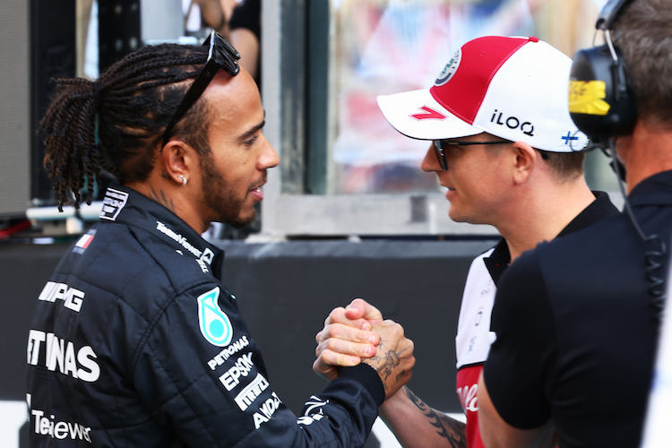 Lewis Hamilton und Kimi Räikkönen